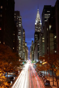 New York City street at night